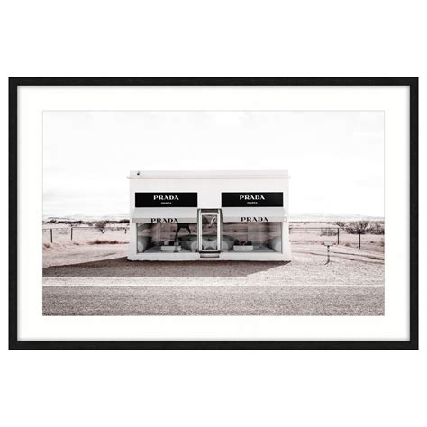 prada marfa framed poster